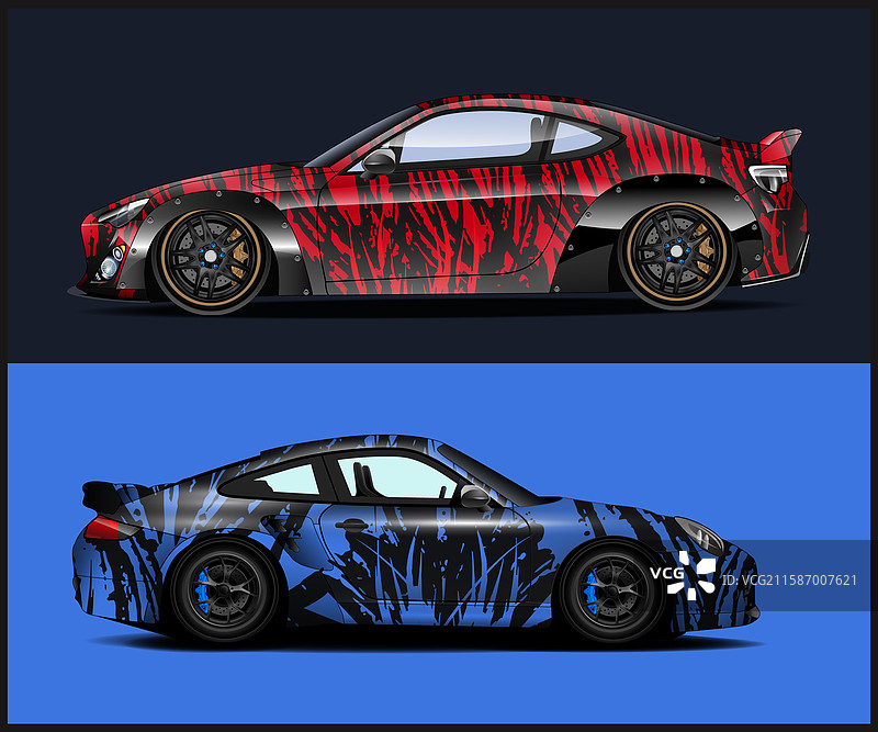 汽车贴膜图形或运动车辆设计图片素材