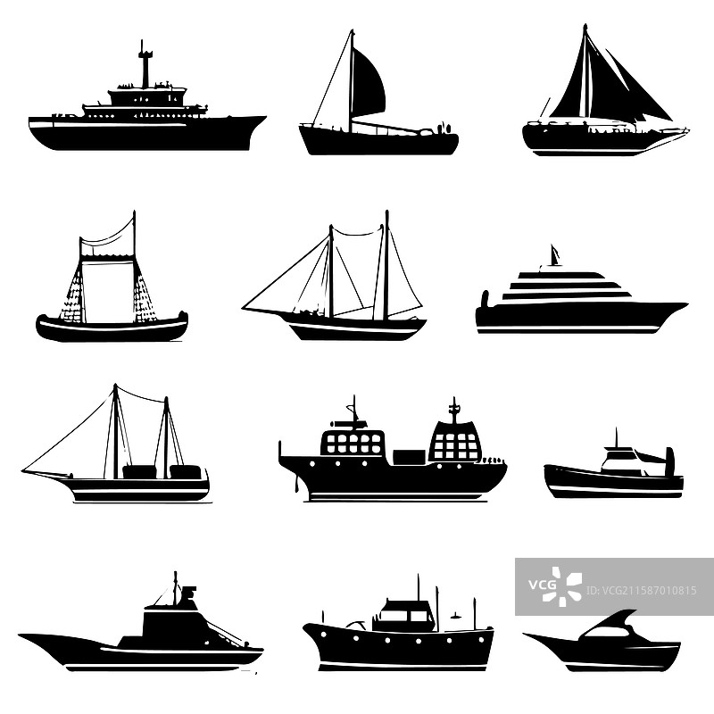 邮轮图标图片素材