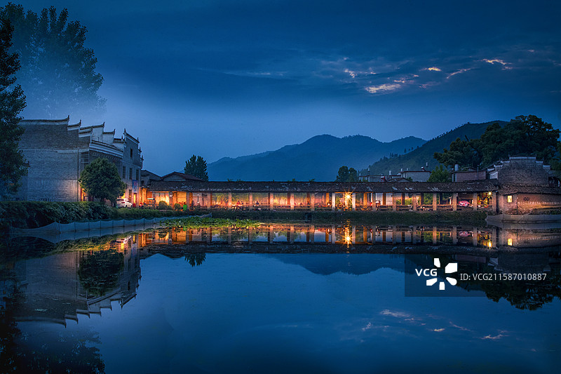 流坑千古第一村，江西抚州乐安县流坑村图片素材