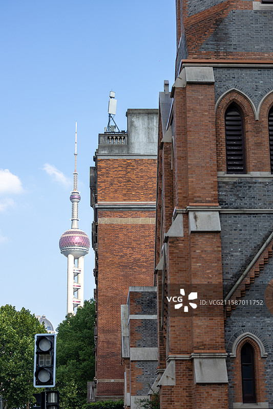 上海圆明园路建筑图片素材