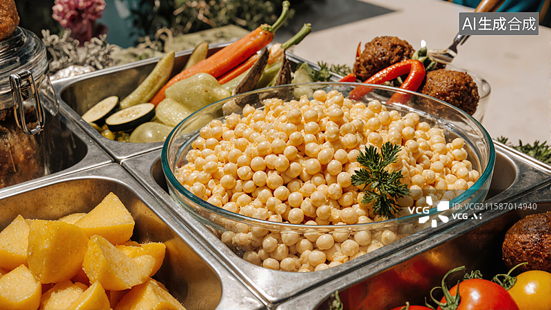 【AI数字艺术】美食盛宴展示图片素材