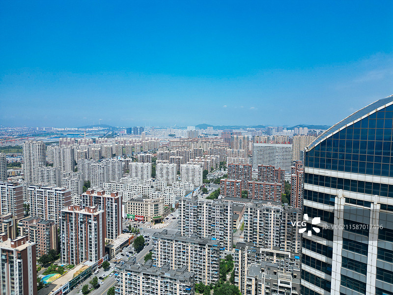 营口市 鲅鱼圈区 辽东湾 月亮湖 港口 航拍图片素材