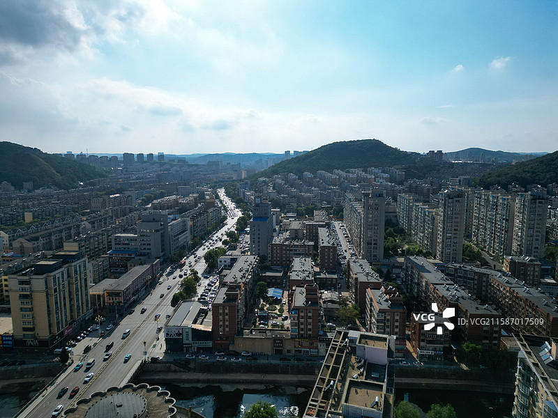 营口市 鲅鱼圈区 辽东湾 月亮湖 港口 航拍图片素材