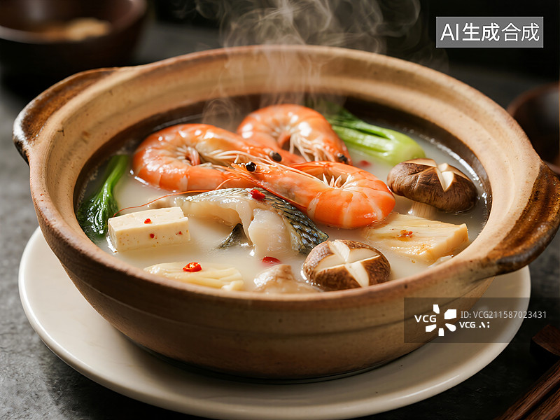 【AI数字艺术】糟粕醋火锅：海南地道风味图片素材