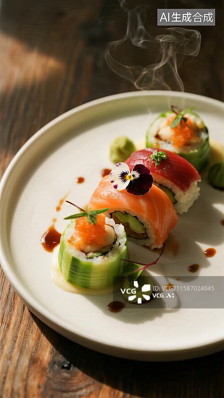 【AI数字艺术】日式融合创意料理图片素材