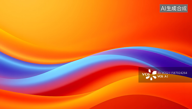 【AI数字艺术】科技数据的抽象商务PPT背景图片素材