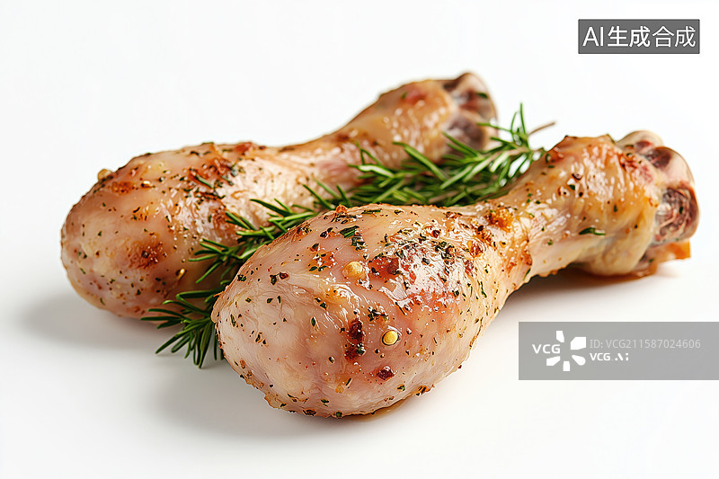 【AI数字艺术】鸡腿肉元素图片素材