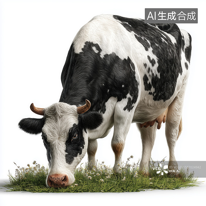 【AI数字艺术】奶牛牧场元素图片素材