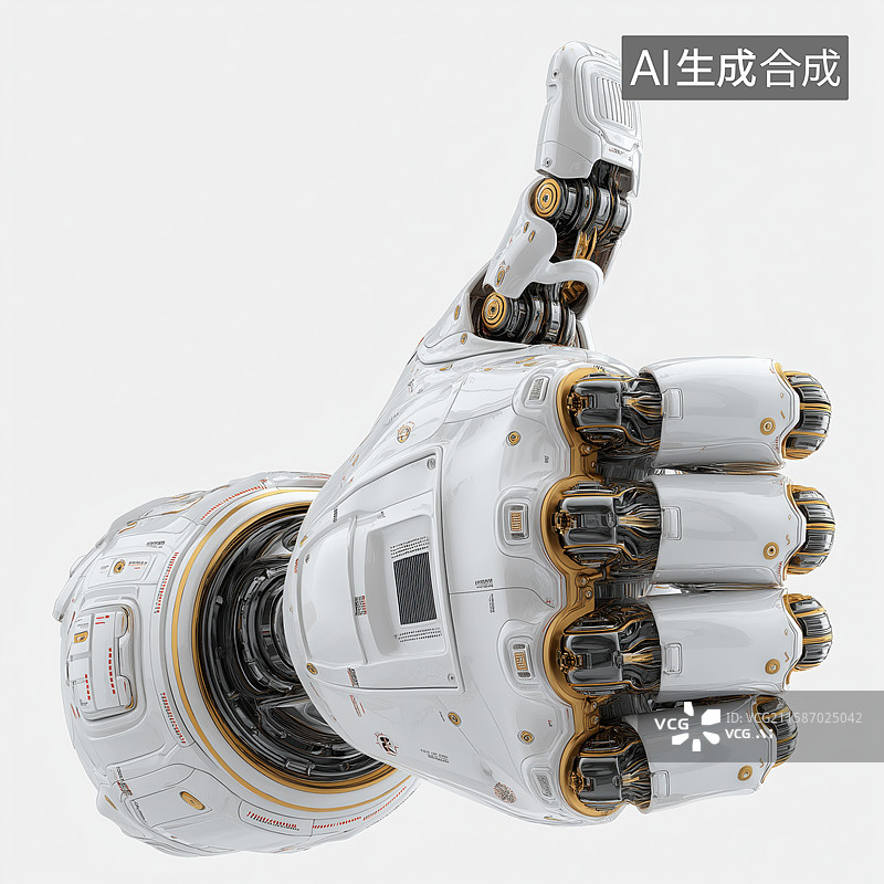 【AI数字艺术】机器人手臂特写图片素材