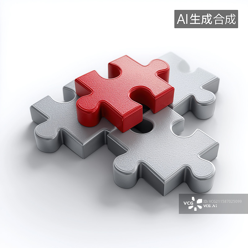 【AI数字艺术】拼图零件碎片元素图片素材