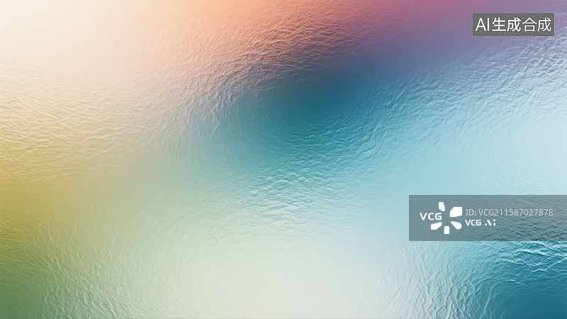 【AI数字艺术】磨砂玻璃插画图片素材