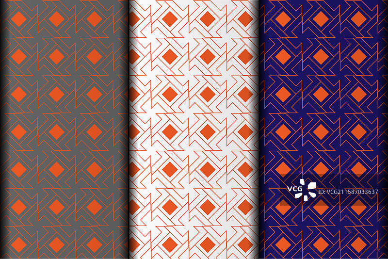 方形风格的EPS图案设计图片素材