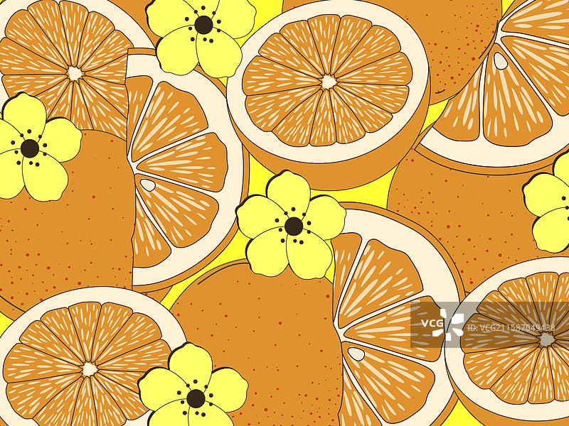 橙子和柠檬的果实图片素材