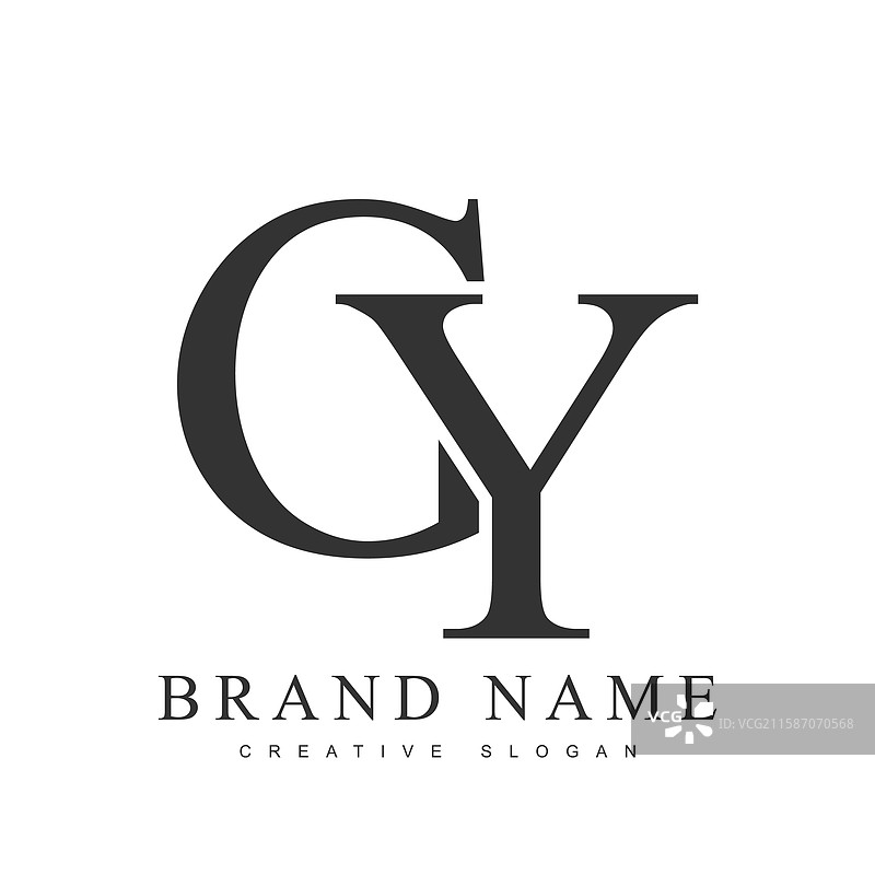 时尚的字母G标志模板图片素材