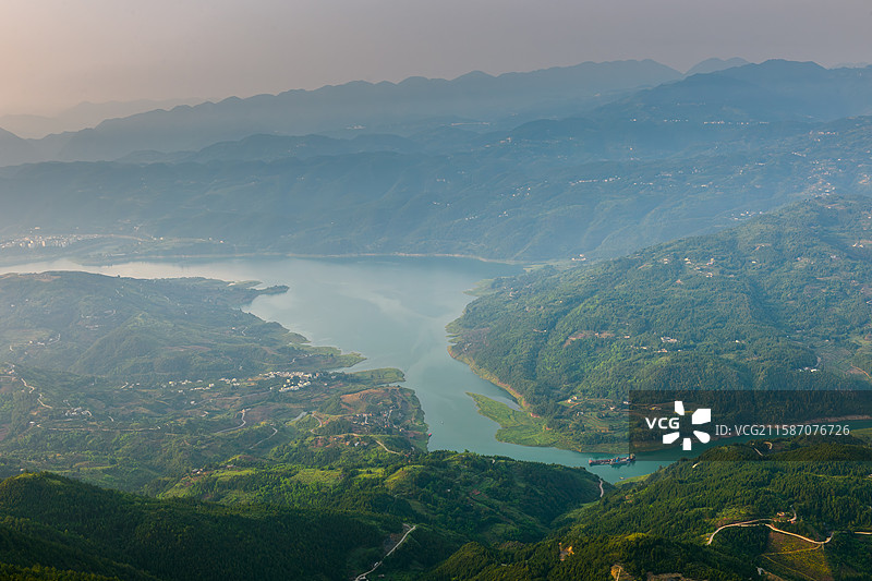 大宁河之晨图片素材