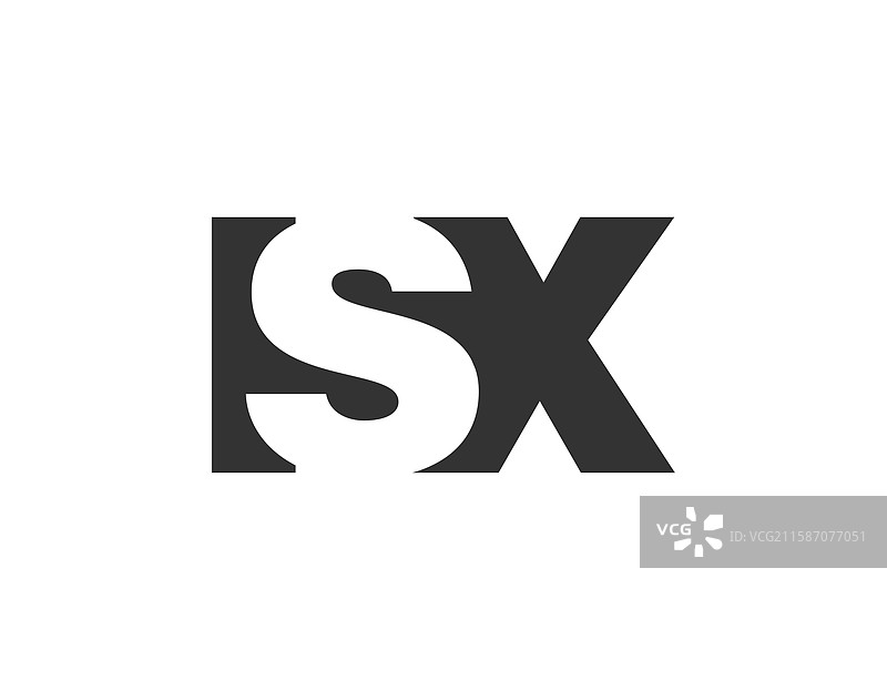 ISX标志设计，字母I、S、X采用粗体字。图片素材
