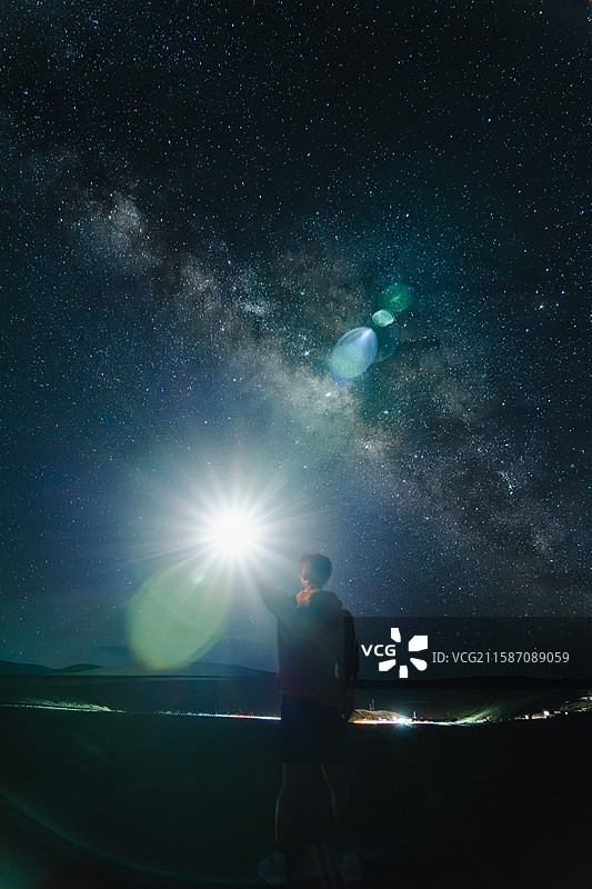 银河下的星星图片素材