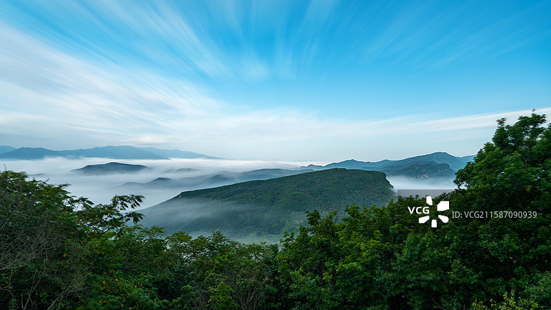 辽宁本溪桓仁五女山云海图片素材