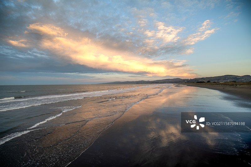 新西兰基督城新布莱顿码头 | New Brighton Pier, Christchurch, Ne图片素材