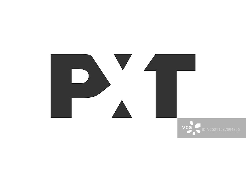 pxt标志设计，字母p x t，粗体字型图片素材