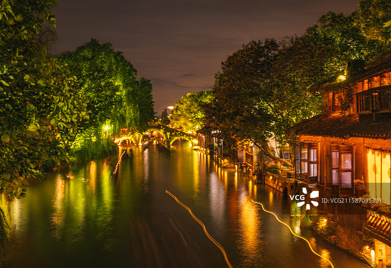 乌镇夜景2图片素材