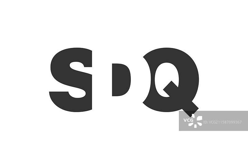 sdq标志设计，字母s d q，粗体字型图片素材