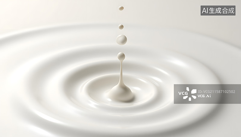 【AI数字艺术】牛奶液体旋转滴落背景图片素材