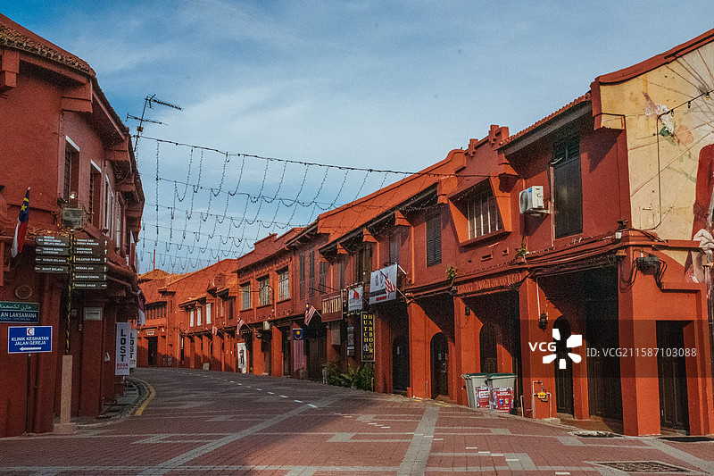 马来西亚 马六甲 荷兰红屋图片素材