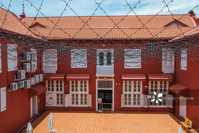 马来西亚马六甲 荷兰红屋 博物馆图片素材