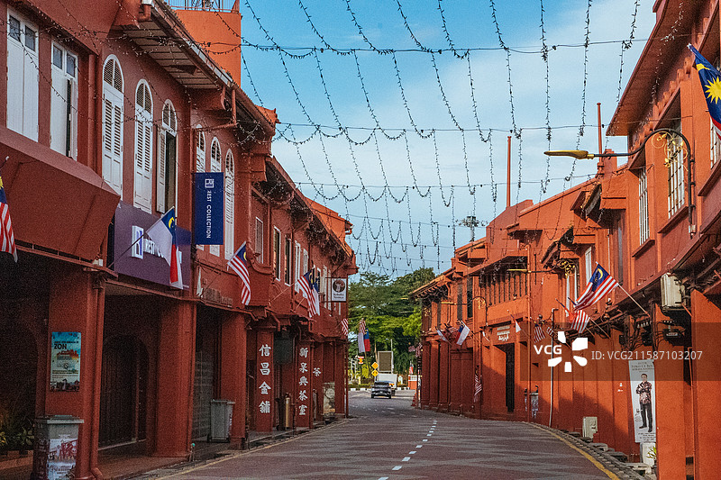 马来西亚 马六甲 荷兰红屋图片素材