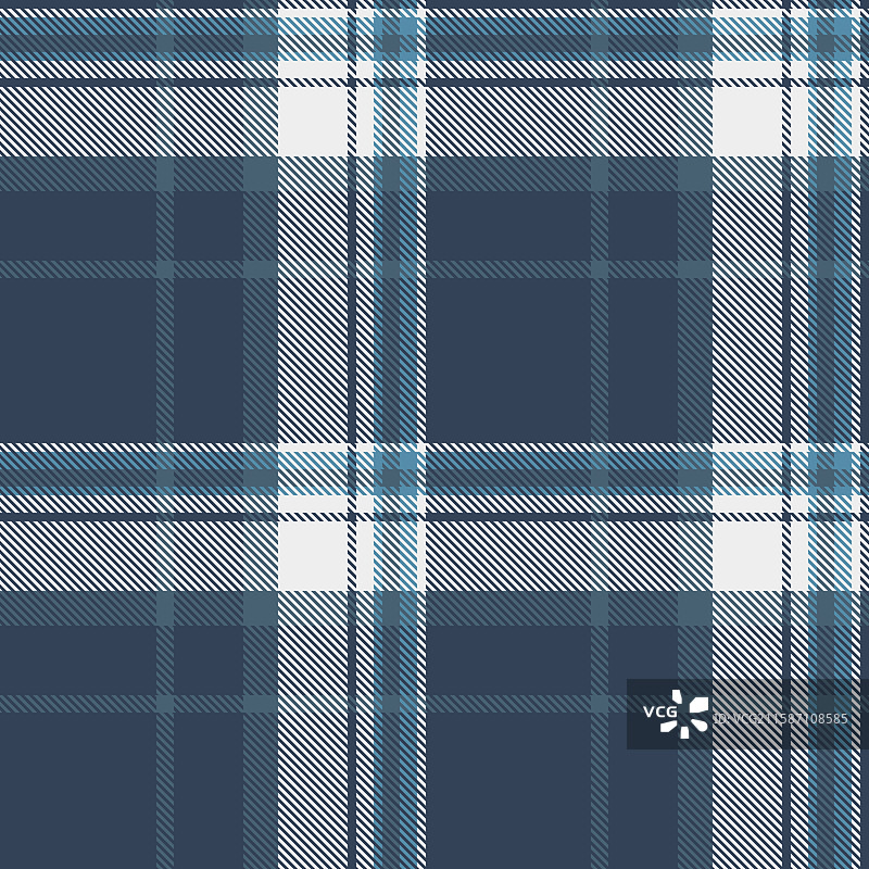 经典的蓝白格子图案，完美适合图片素材
