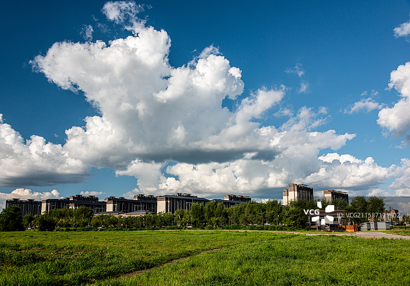 吉林省长春市北湖国家湿地公园风光图片素材