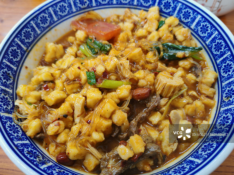 小炒泡馍图片素材