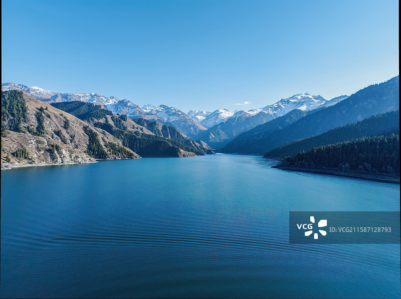 天山天池图片素材