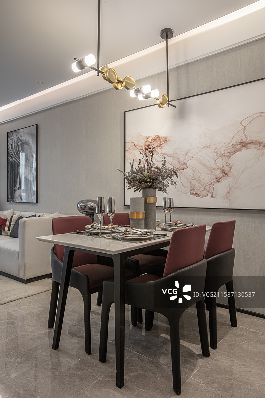 现代简约样板间餐厅设计图片素材