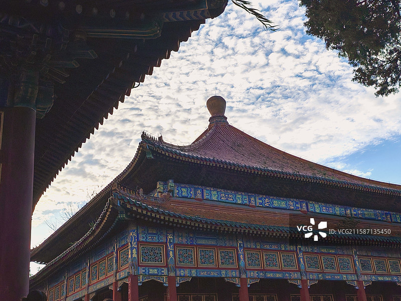 北海公园小西天万佛楼图片素材