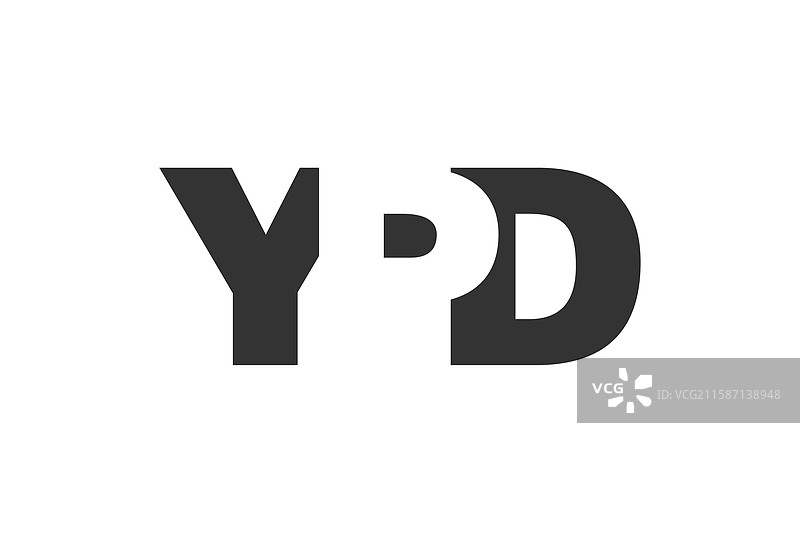 YPD标志设计，字母Y P D，粗体字型图片素材