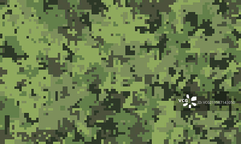 绿色阴影中的数字迷彩图案图片素材