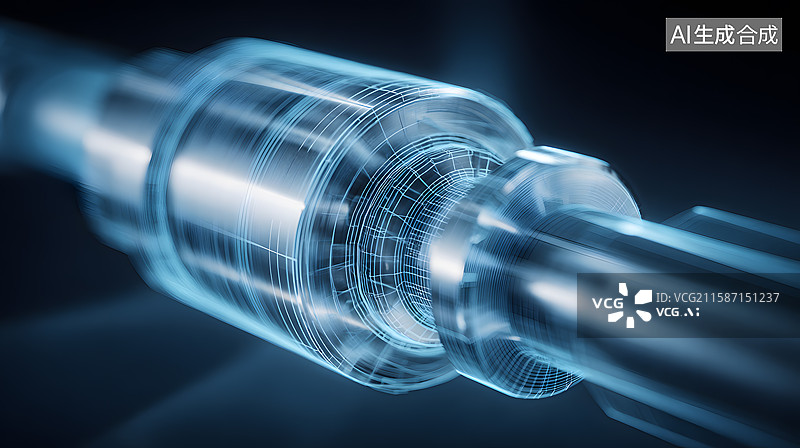 【AI数字艺术】精密机械部件图片素材