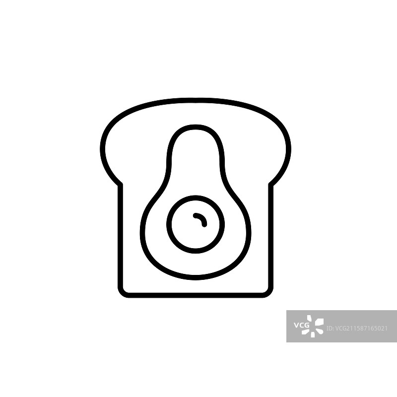 鳄梨吐司素食早餐与面包图片素材