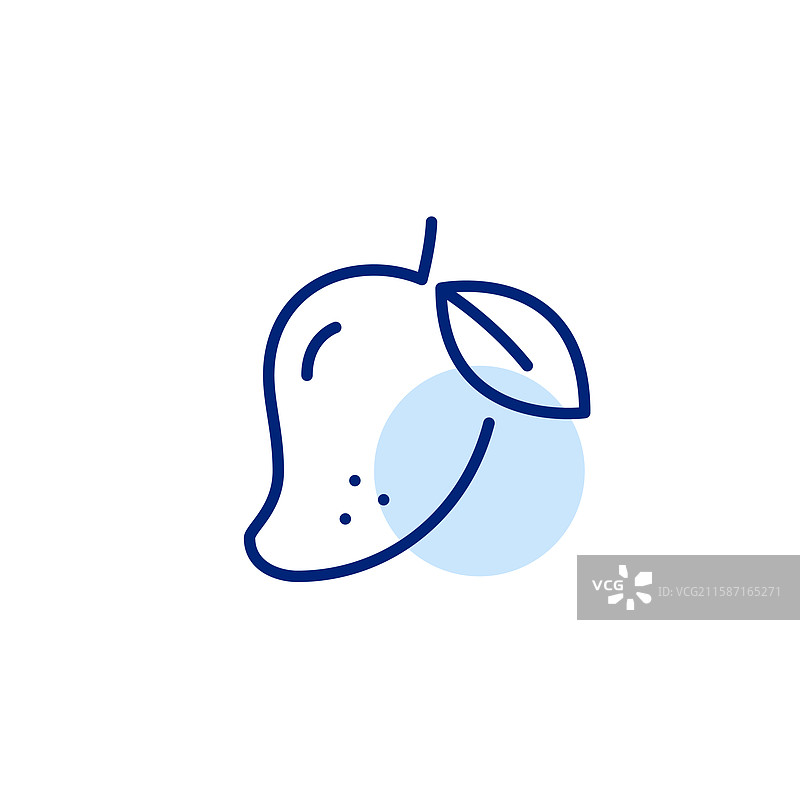 热带水果：芒果和叶子，健康的杂货食品图片素材