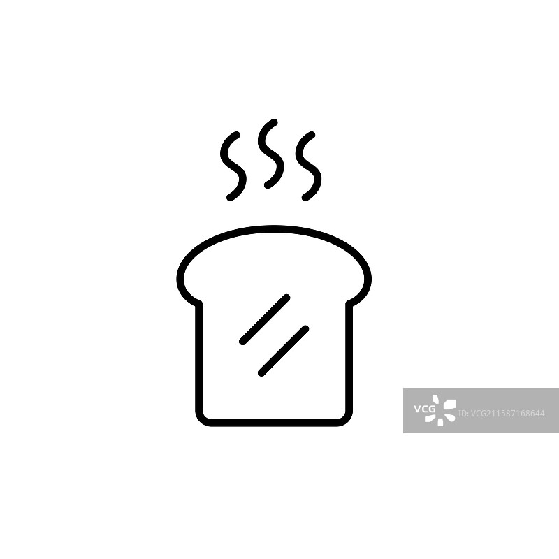 热早餐烤面包像素完美图片素材