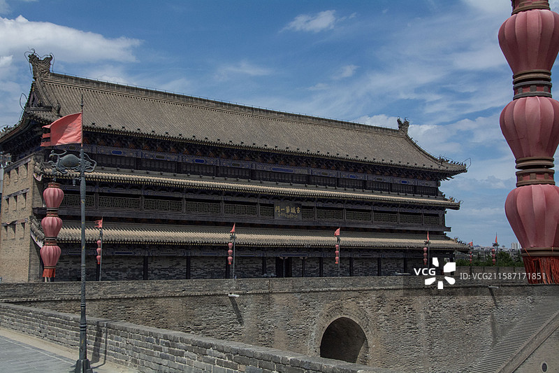 西安城墙安远门图片素材