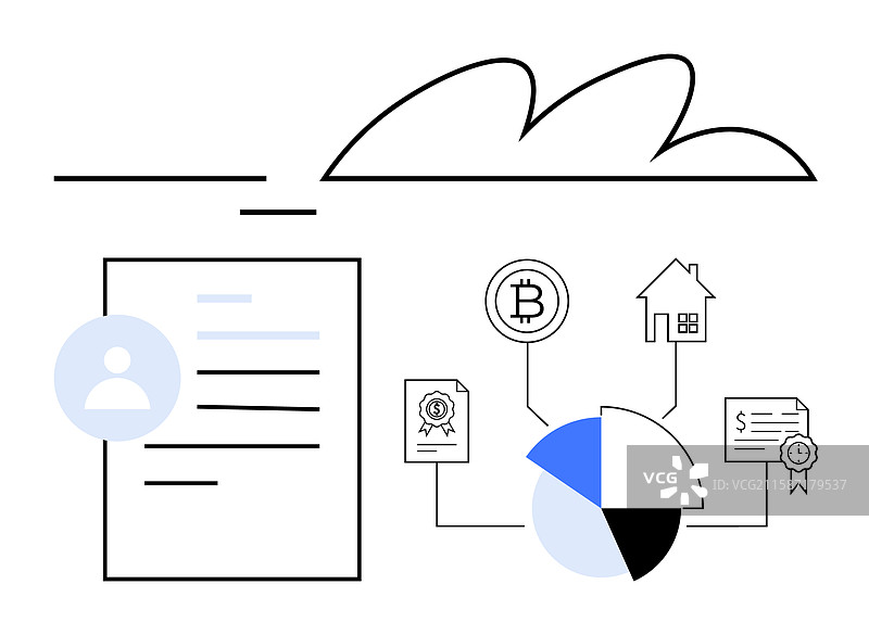 数字资产管理概念与图片素材