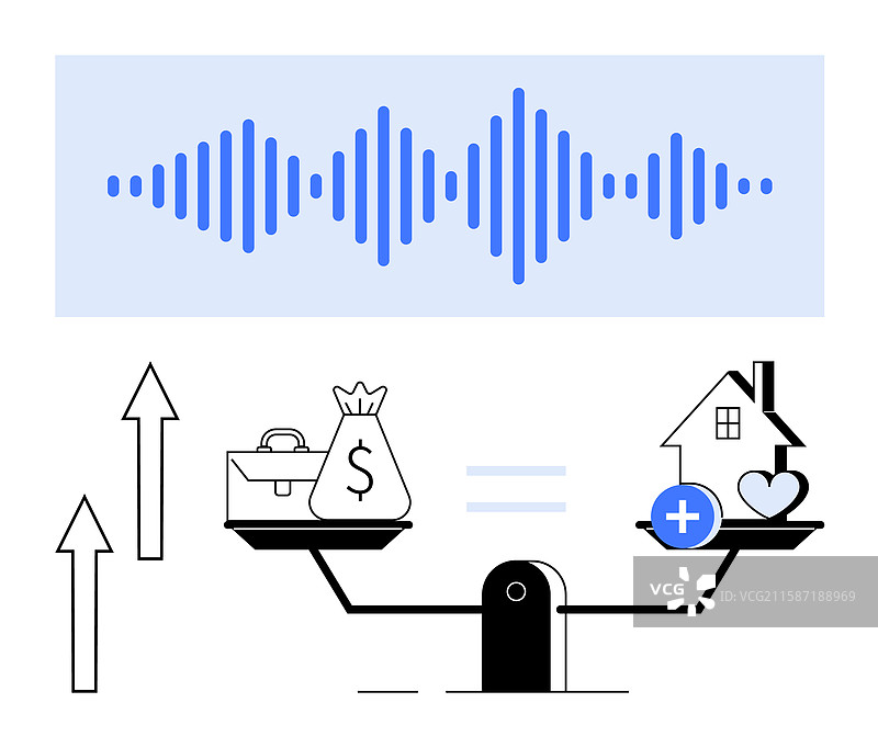 平衡财务与个人福祉图片素材