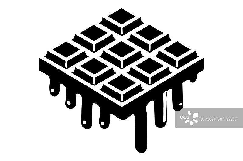 巧克力食品剪影图片素材