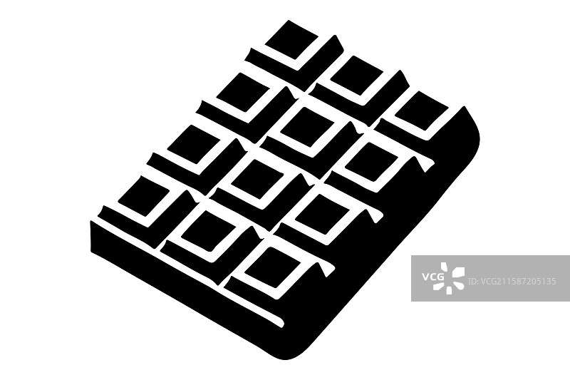 巧克力食品剪影图片素材