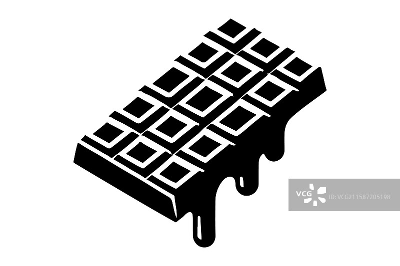 巧克力食品剪影图片素材