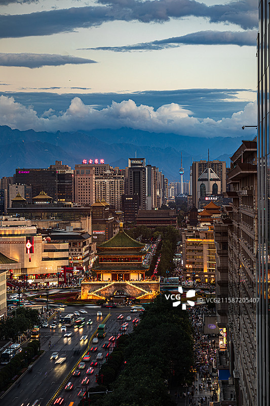 西安钟楼图片素材