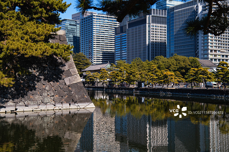 东京皇居护城河图片素材